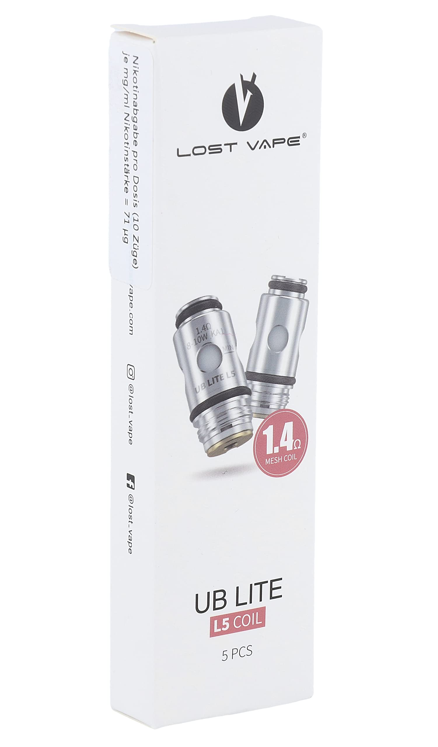 LOST VAPE UB LITE L5 1.4 MESH COIL-2 LOST VAPE UB LITE L5 1.4 MESH COIL-2