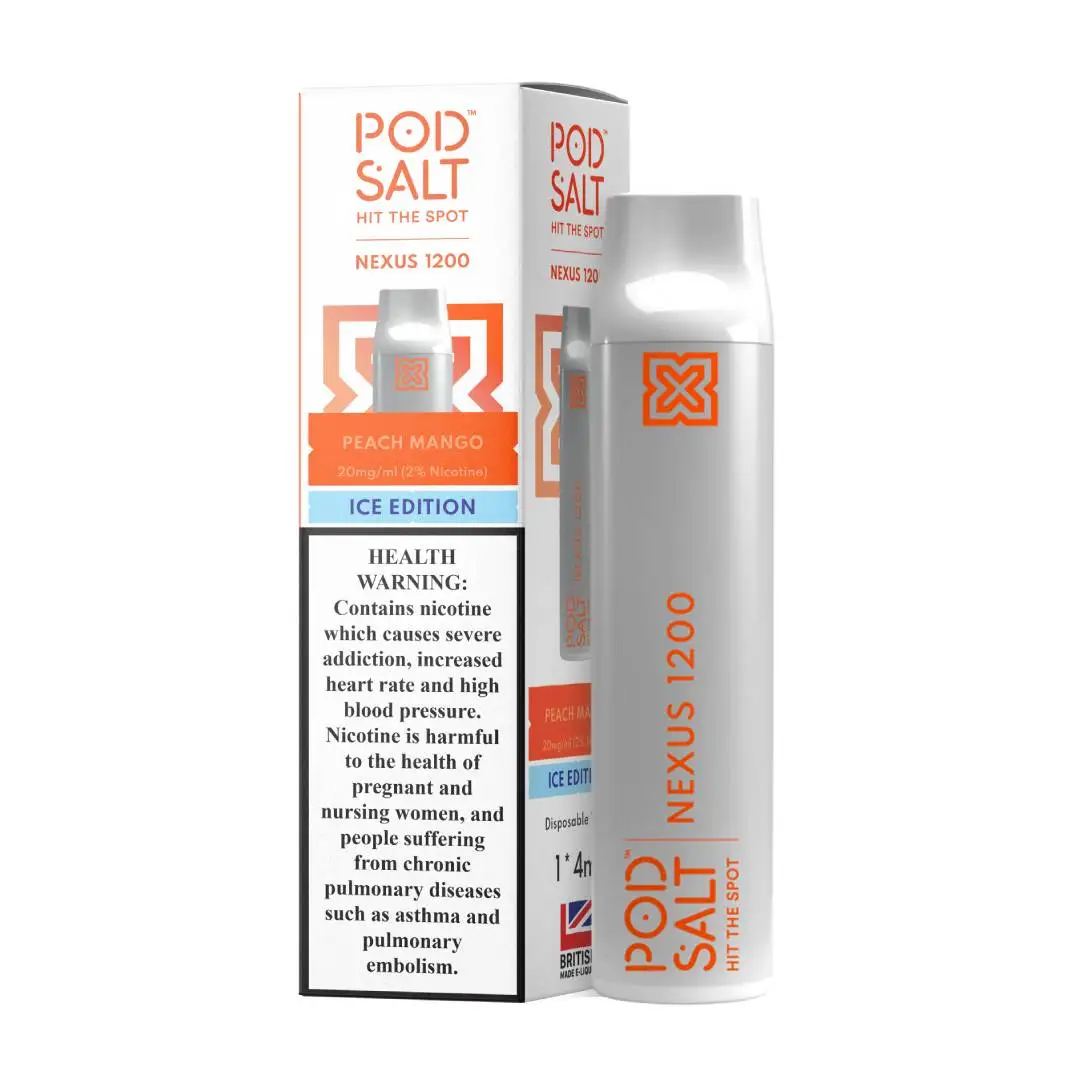 POD SALT NEXUS 1200 PEACH MANGO-1 POD SALT NEXUS 1200 PEACH MANGO-1