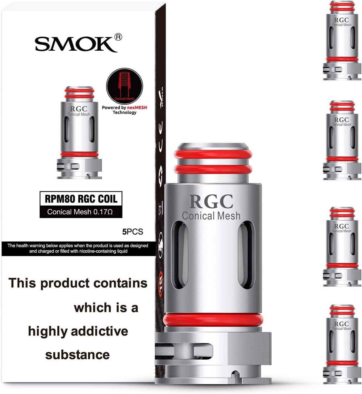 SMOK RPM80 RGC 0.17 COILS-1 SMOK RPM80 RGC 0.17 COILS-1