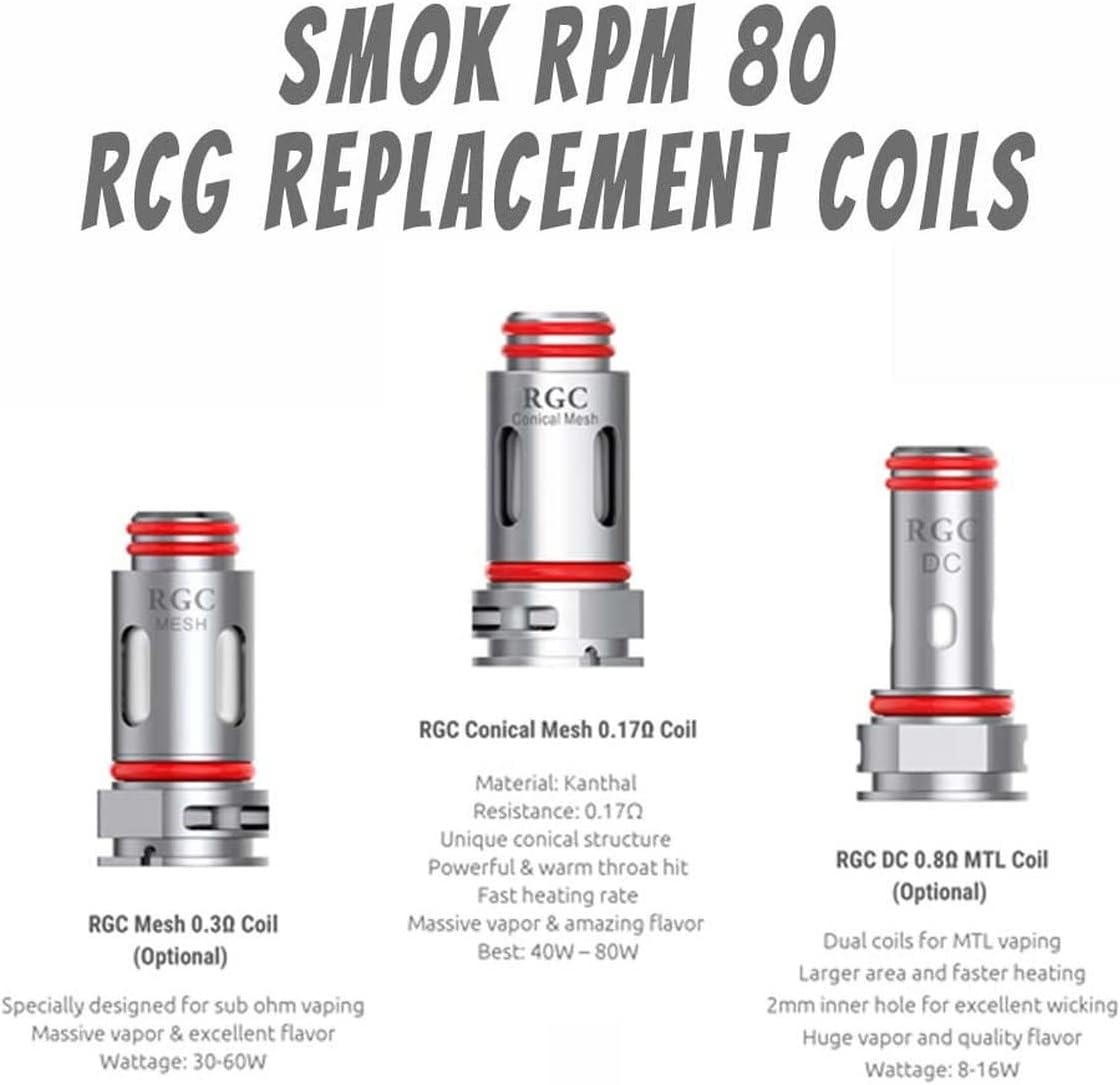 SMOK RPM80 RGC 0.17 COILS-4 SMOK RPM80 RGC 0.17 COILS-4